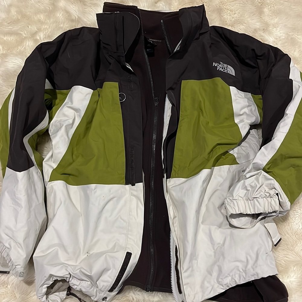 Men’s North Face Hyvent 2 in 1 Parka Removable Liner Size XL No Hood